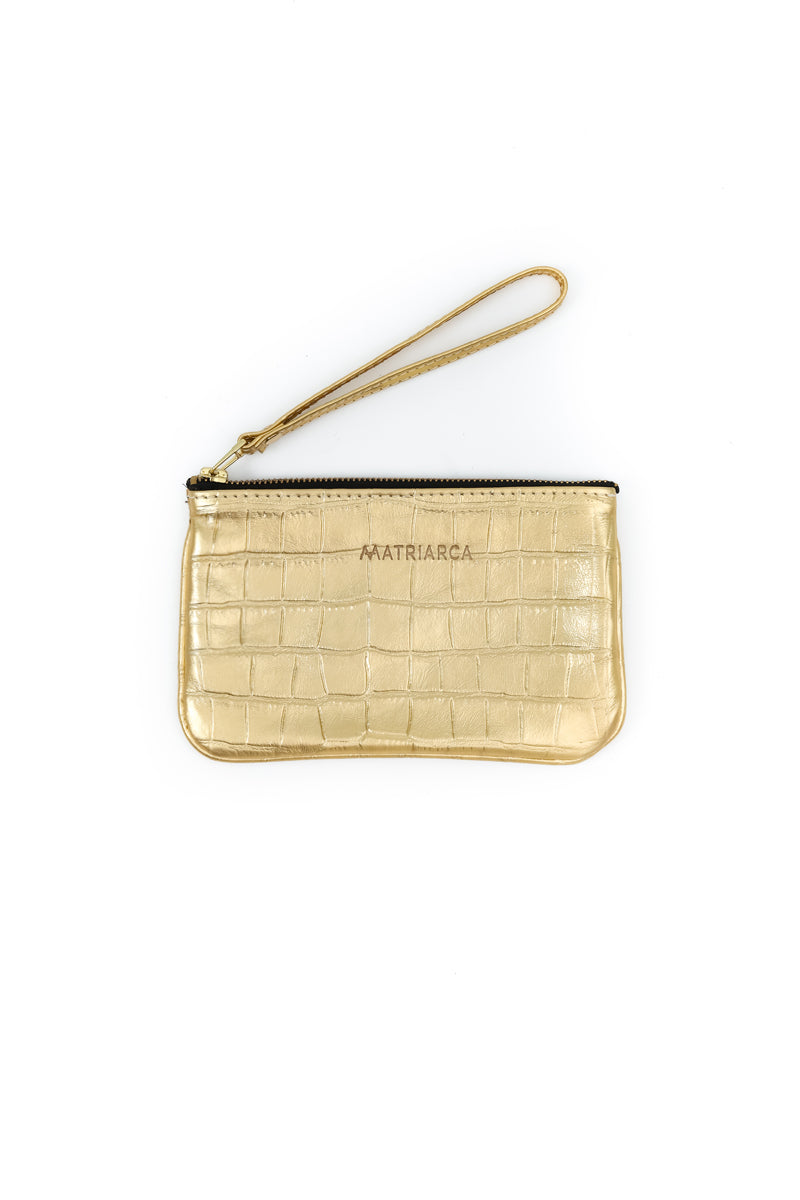 Mini Clutch&lt;br/&gt; croco Dorado